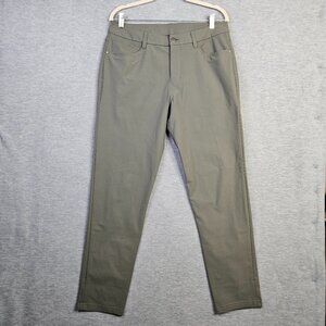 Lululemon ABC Slim-Fit 5 Pocket Warpstreme Green Pant Men's Size 32